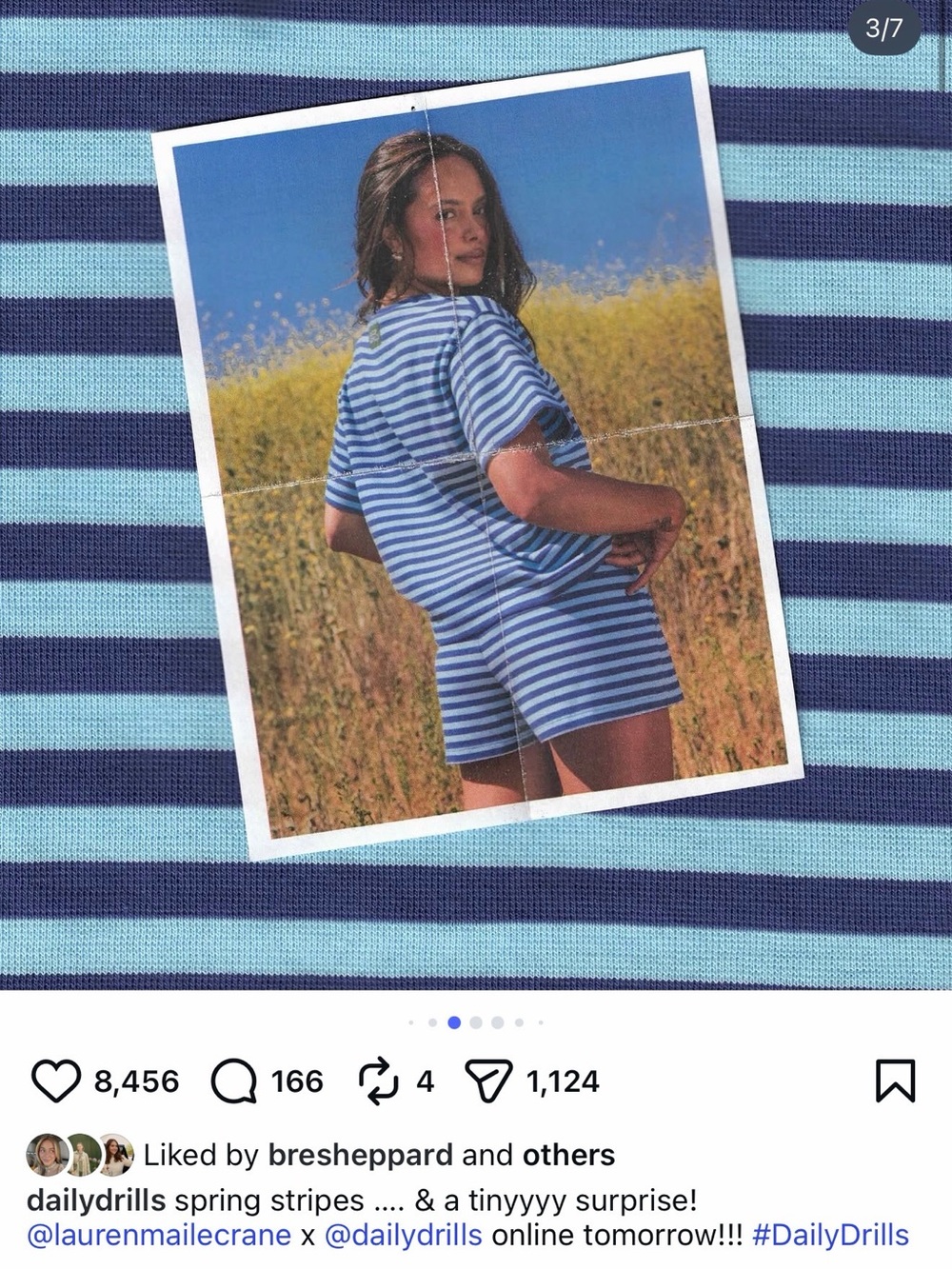 Daily Drills Sold Out Striped Top - Picture 2 of 2